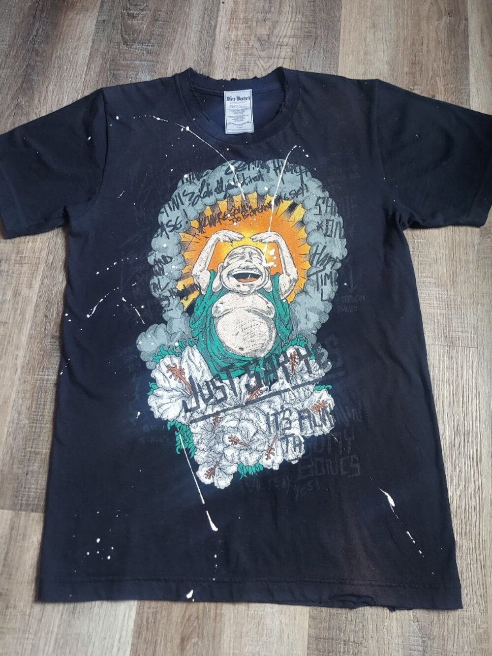 Y2K Archival Dirty Bastard Clothing Distressed Tee SMALL